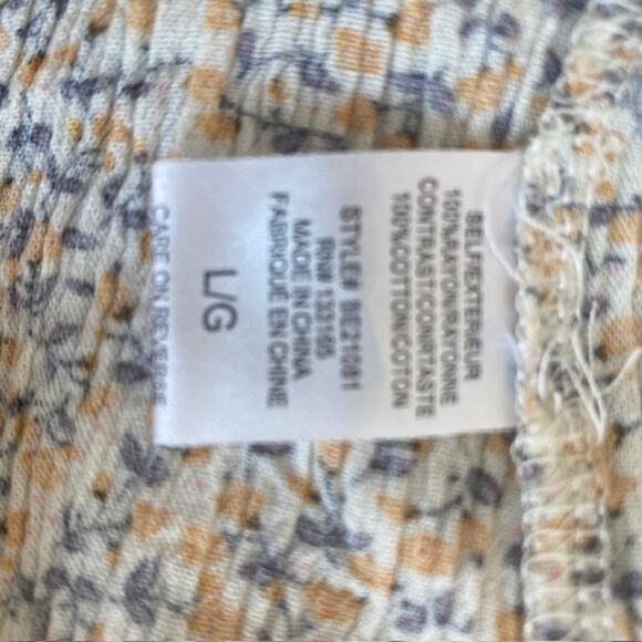 Everleigh Ivory and Yellow Floral Boho Blouse - Large - Picture 5 of 5